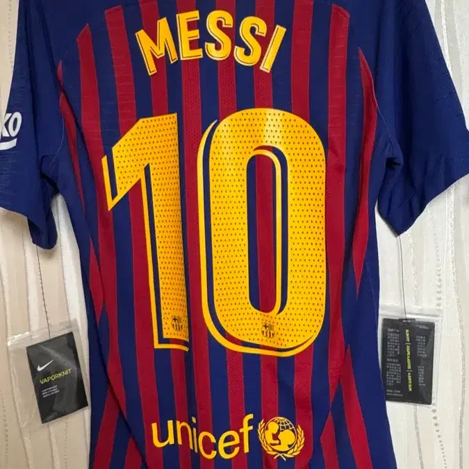 [BUNJANG] Lionel Messi 2018-19 FC Barcelona Authentic ADV Jersey / 18-19 바르셀로나 홈 메시 ADV 어센틱