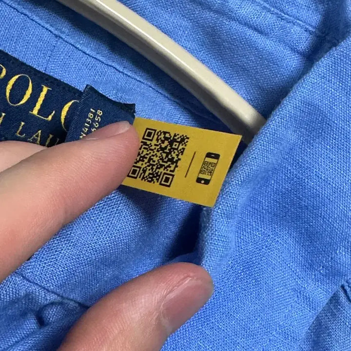 [SOLD OUT] 폴로 랄프로렌 블루 린넨 반팔 셔츠 L