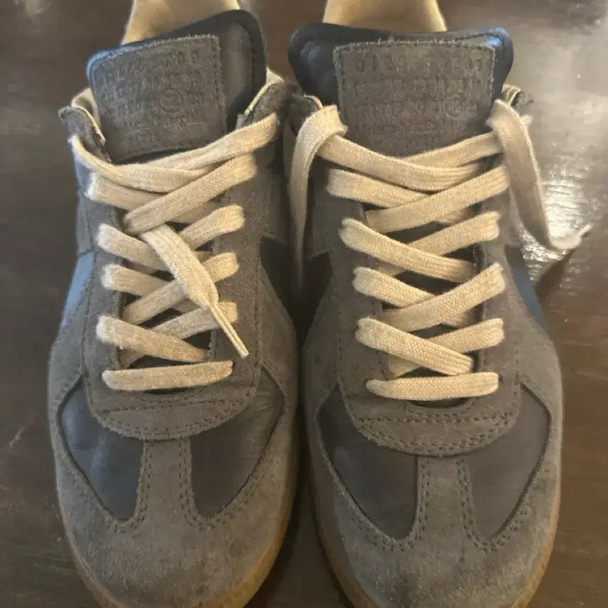 [BUNJANG] Maison Margiela Replica Suede Sneakers Gray 255 / 마르지엘라 레플리카 스웨이드 스니커즈 회색 255