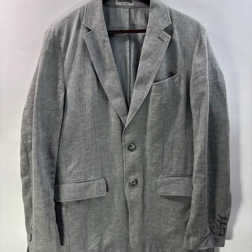 [SOLD OUT] [100] 레노마(renoma) 100% 린넨 2버튼 블레이저 자켓 그레