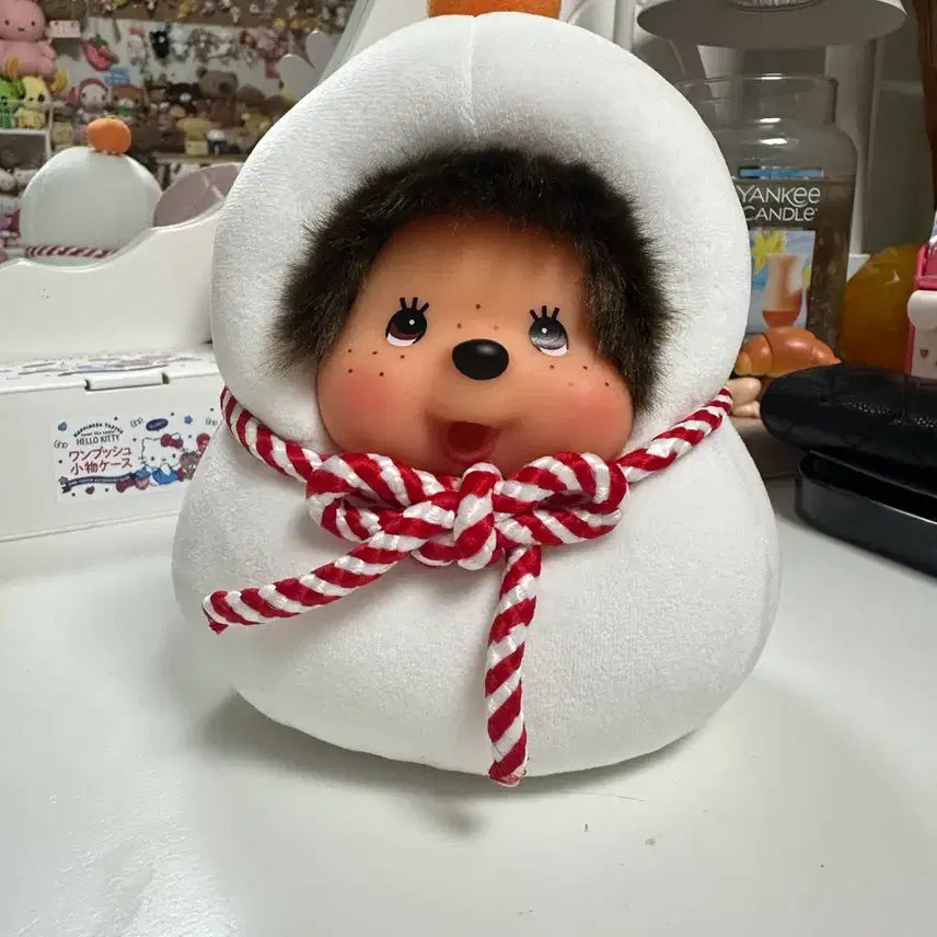 [BUNJANG] Monchhichi Kagami Orange Mochi Doll / 몬치치 카가미 귤 모찌 인형