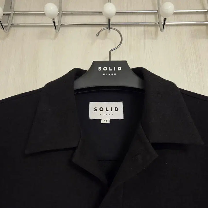 [BUNJANG] Solid Homme Terry Short Sleeve Cardigan / 솔리드옴므 25FW 블랙 테리 숏슬리브 가디건 48