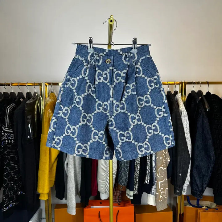 [BUNJANG] Gucci GG Logo Denim Shorts (Size 36) / (백화점판)(36) 구찌 GG 로고 데님 반바지