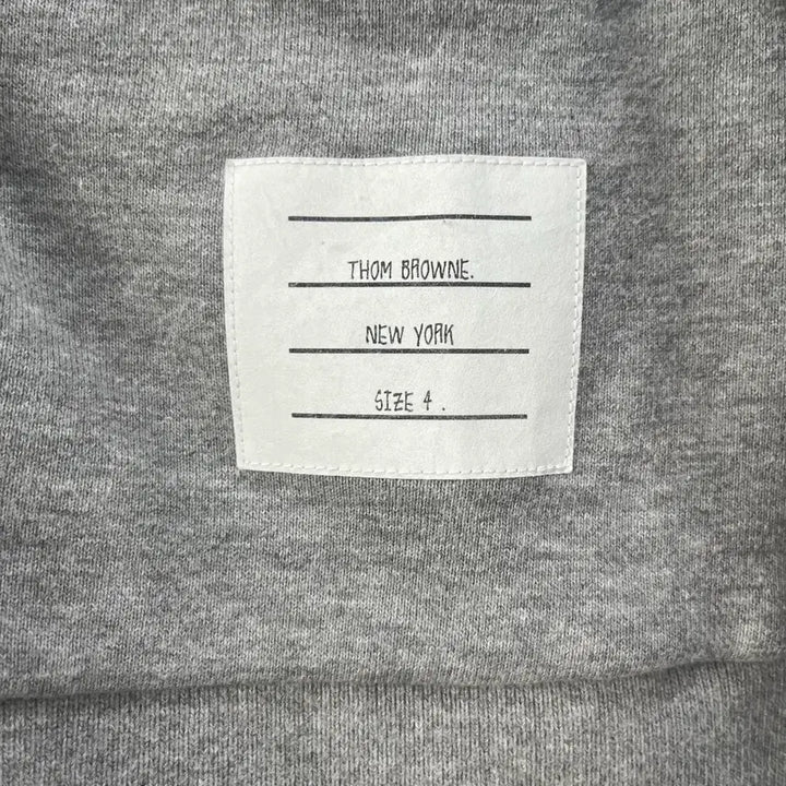 [BUNJANG] Thom Browne Signature Stripe Cotton Cardigan Grey / [4]톰브라운 사선완장 코튼 가디건 그레이