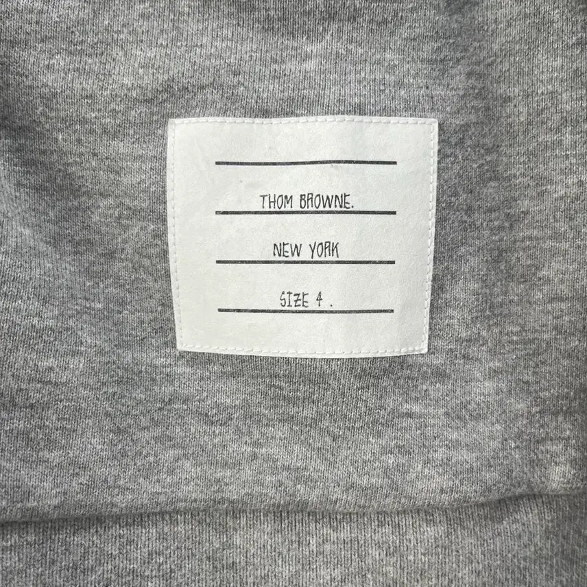 [BUNJANG] Thom Browne Signature Stripe Cotton Cardigan Grey / [4]톰브라운 사선완장 코튼 가디건 그레이