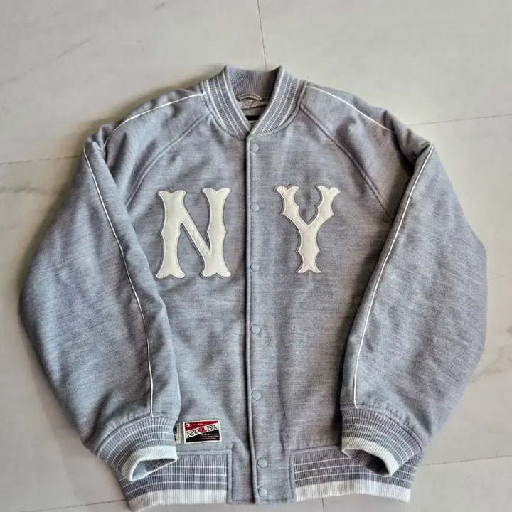 [BUNJANG] New Era NY Jacket Grey 2XL / 가격 제시 가능) 뉴에라 NY 자켓 그레이 110 2XL