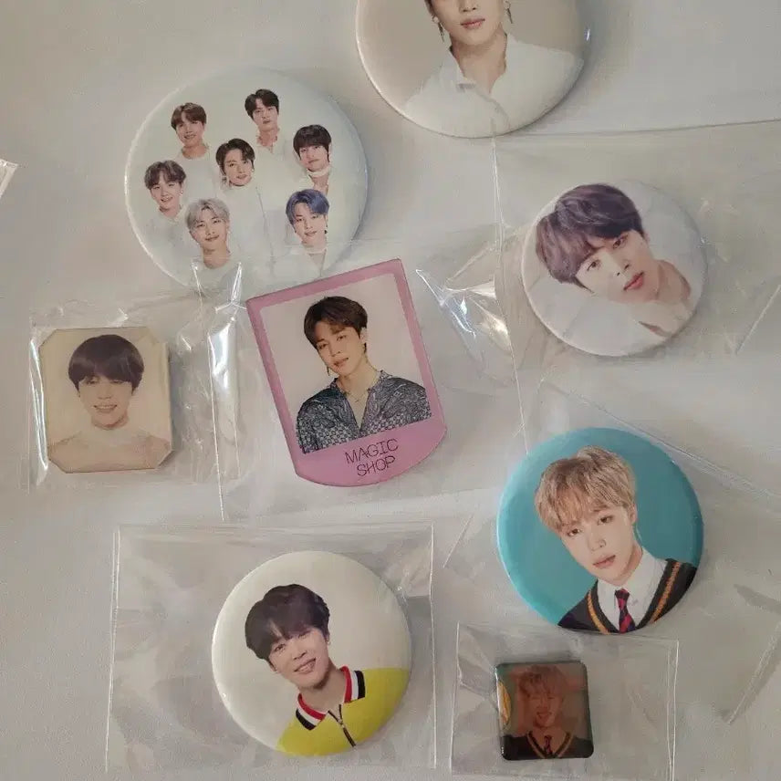 [BUNJANG] BTS Jimin Badge Magnet Bundle Set / 방탄 지민 뱃지 마그넷 8개