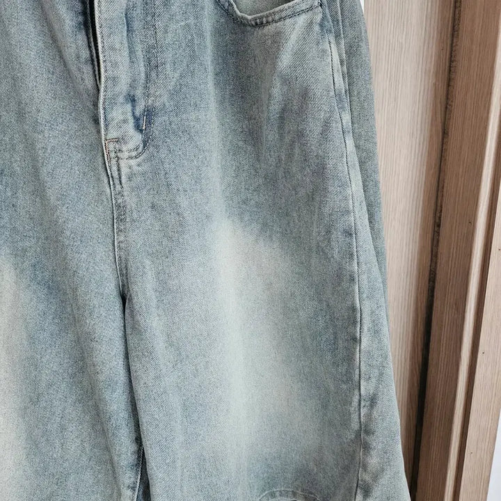 [BUNJANG] Denim Bermuda Shorts (5-Length) / 청버뮤다5부 데님팬츠