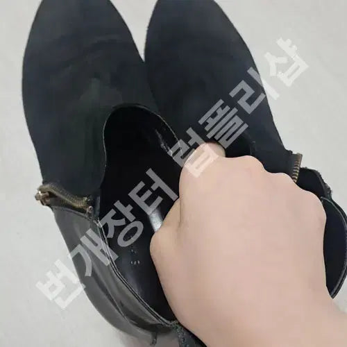 [BUNJANG] Suede Ankle Boots Black (Used) / 스웨이드 앵클 부츠 250/Black (착샷O)
