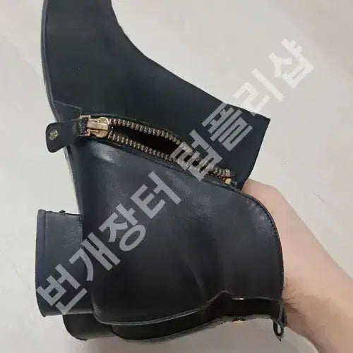 [BUNJANG] Suede Ankle Boots Black (Used) / 스웨이드 앵클 부츠 250/Black (착샷O)