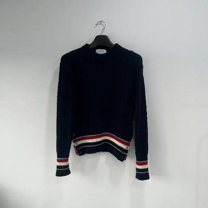 [BUNJANG] Thom Browne RWB Donegal Knit Sweater / [3/백화점구매]톰브라운 RWB 도네갈 니트