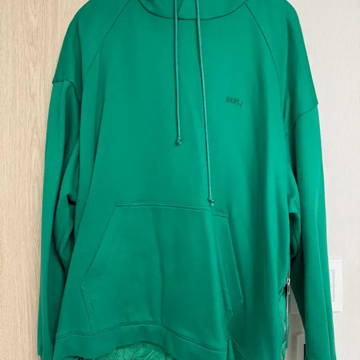 [BUNJANG] Juun.J Apple Green Hoodie / 준지 애플그린 후드티