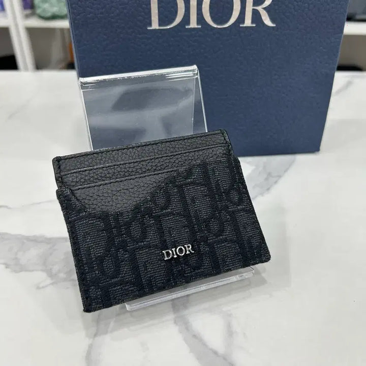 [SOLD OUT] {정품} 디올 오블리크 새들 카드지갑 블랙