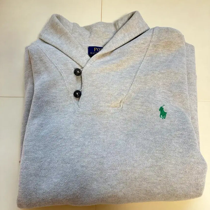 [BUNJANG] Polo Ralph Lauren Vintage Shawl Collar Knit Sweater / [XL] 폴로 랄프로렌 빈티지 숄카라 니트 오트밀