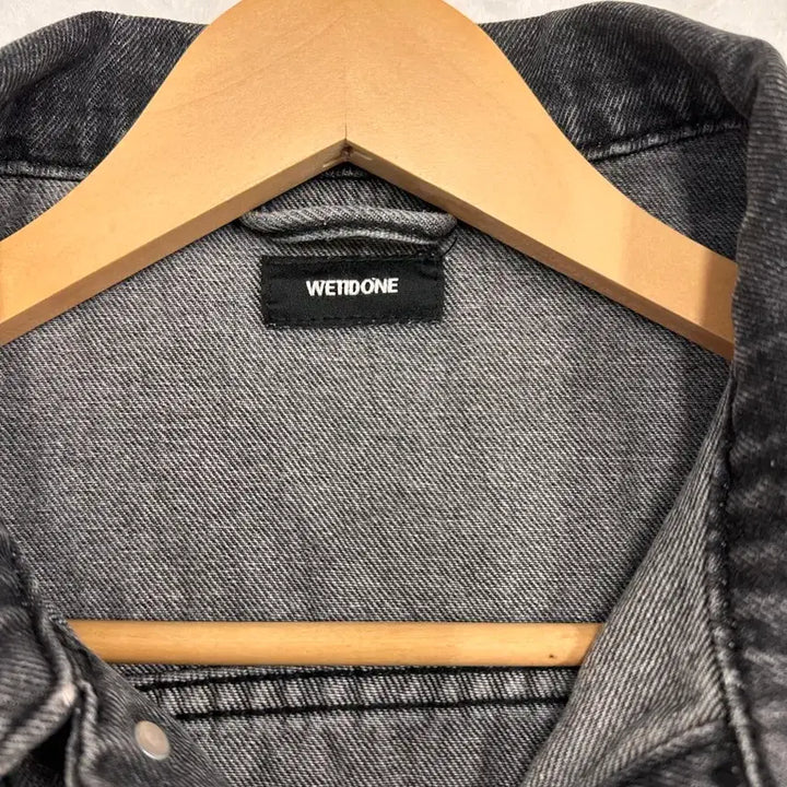 [BUNJANG] WE11DONE Oversized Black Denim Jacket / (L)웰던 WE11DONE 오버사이즈 블랙 데님 자켓