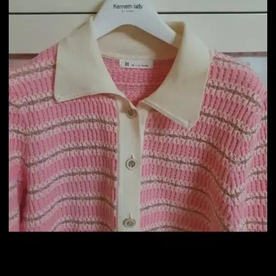 [BUNJANG] It MICHAA Knit Striped Cardigan / 잇미샤 니트 스웨터 가디건/55-정66