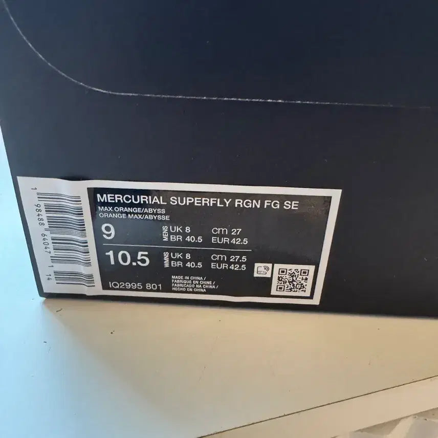 [BUNJANG] Nike Mercurial Superfly CR7 270mm Soccer Cleats / 머큐리얼 슈퍼플라이 cr7 270mm