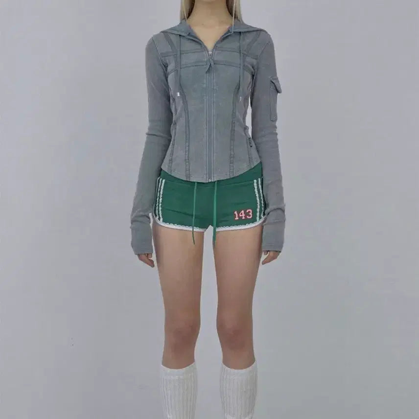[BUNJANG] Sculptor Washed Bondage Hoodie Zip-up (S) / 스컬프터 워시드 본디지 후드집업 S
