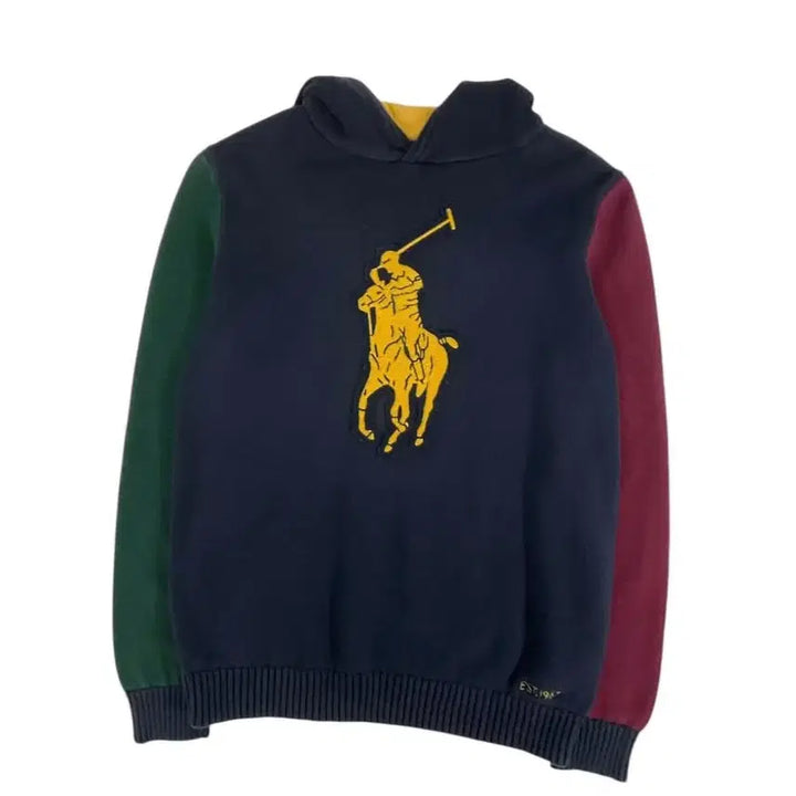 [BUNJANG] Polo Vintage Knit Hoodie / 빈티지 폴로 니트 후드