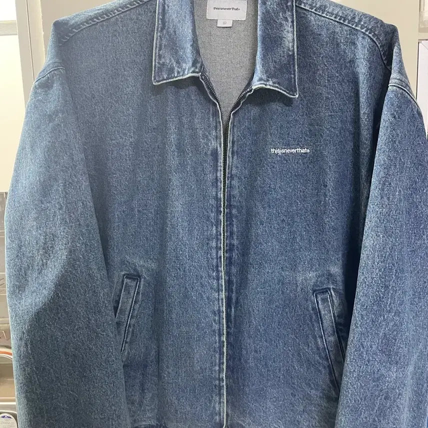 [BUNJANG] 디스이즈네버댓 데님 블루종 자켓 XL / 디스이즈네버댓 데님 블루종 자켓 XL