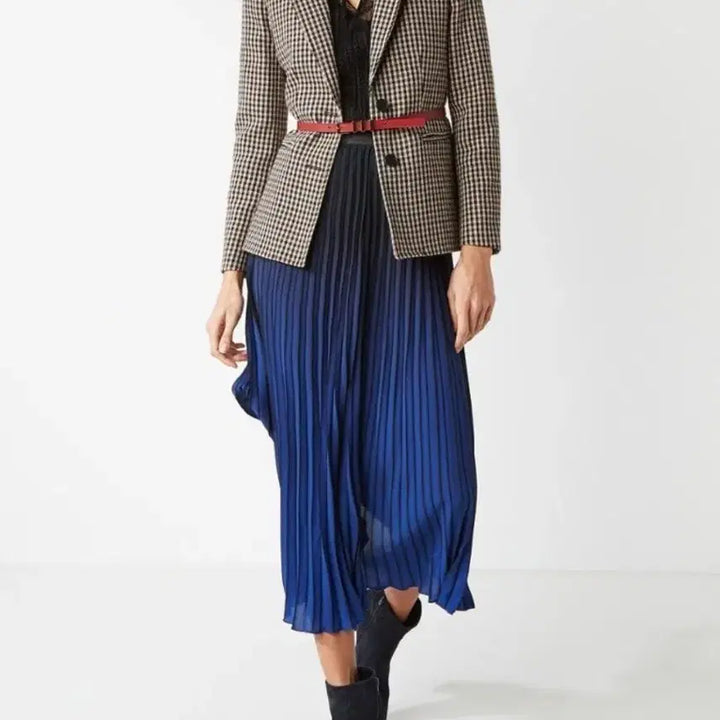[BUNJANG] Maje Houndstooth Check Jacket &amp; Culottes Skirt Set / [새제품] 마쥬 울 하운드투스 체크 자켓&amp;바지치마 스커트 셋업 세트