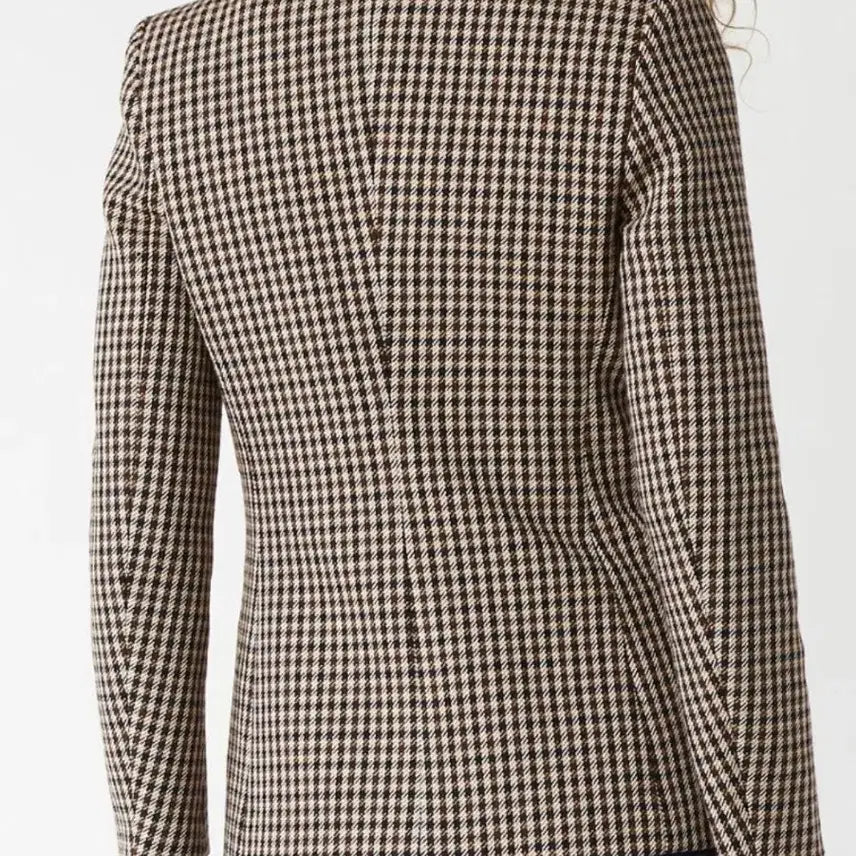 [BUNJANG] Maje Houndstooth Check Jacket &amp; Culottes Skirt Set / [새제품] 마쥬 울 하운드투스 체크 자켓&amp;바지치마 스커트 셋업 세트