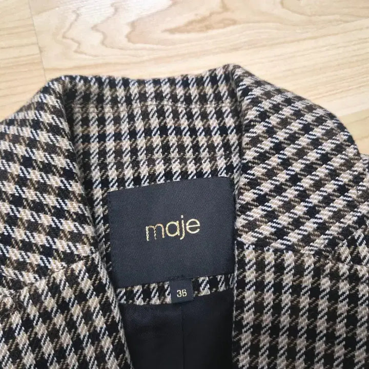 [BUNJANG] Maje Houndstooth Check Jacket &amp; Culottes Skirt Set / [새제품] 마쥬 울 하운드투스 체크 자켓&amp;바지치마 스커트 셋업 세트