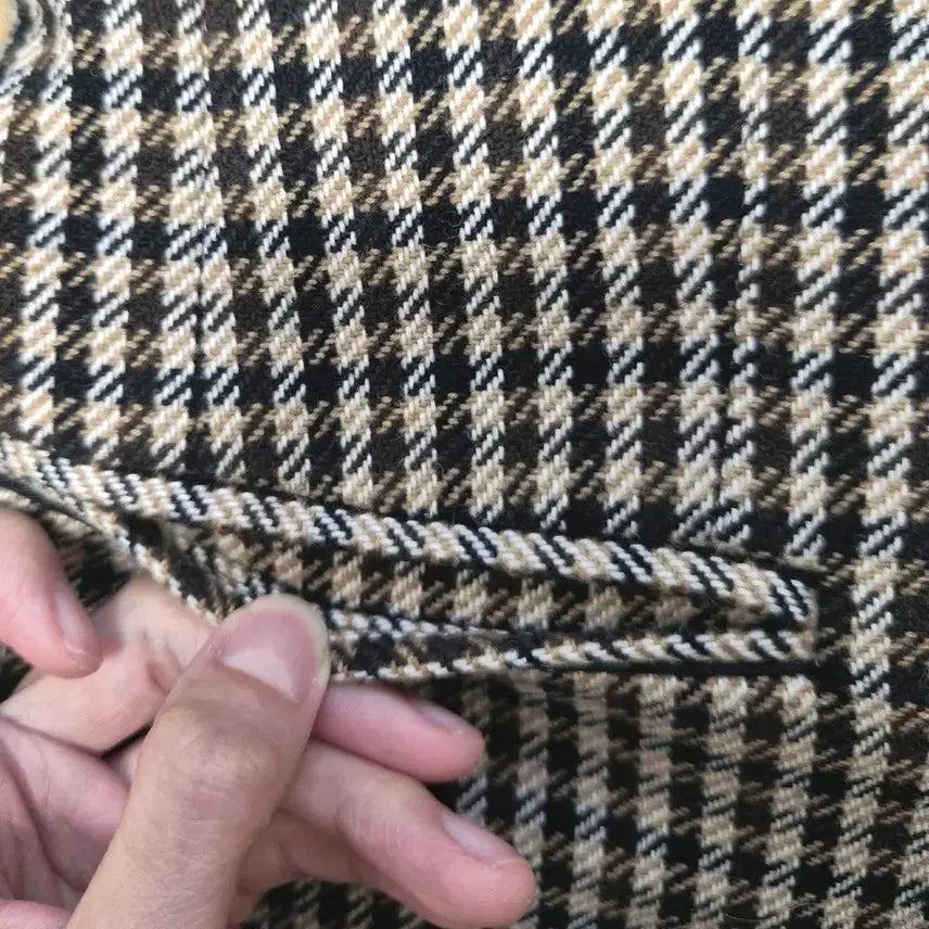 [BUNJANG] Maje Houndstooth Check Jacket &amp; Culottes Skirt Set / [새제품] 마쥬 울 하운드투스 체크 자켓&amp;바지치마 스커트 셋업 세트
