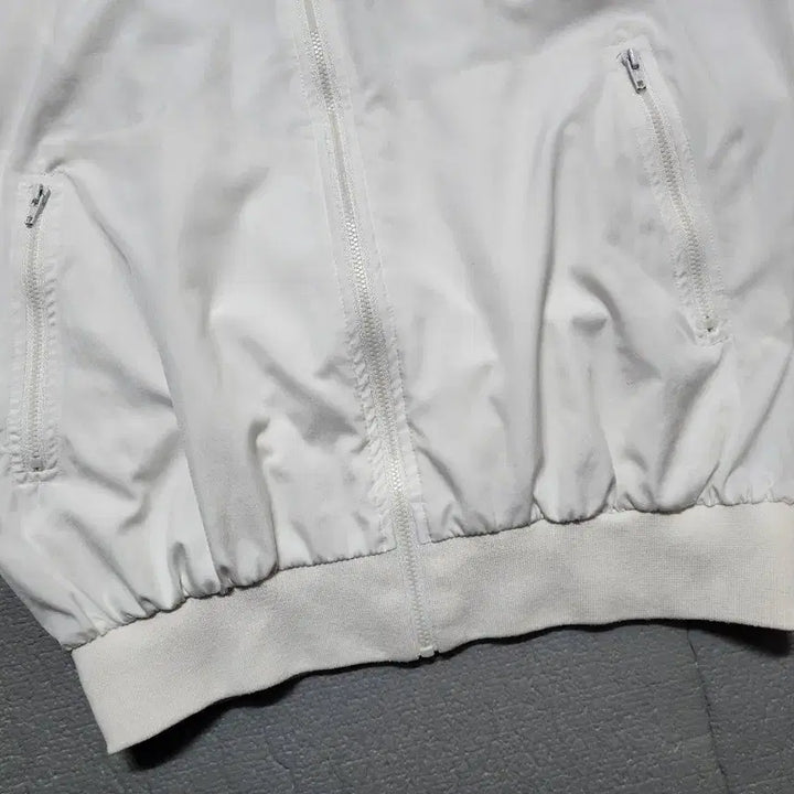 [BUNJANG] Lacoste Vintage White Old School Windbreaker Jacket / 빈티지 서광 라코스테 화이트 올드스쿨 바람막이 자켓 공용