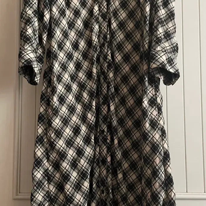 [SOLD OUT] 한섬 DKNY 체크 롱원피스 66