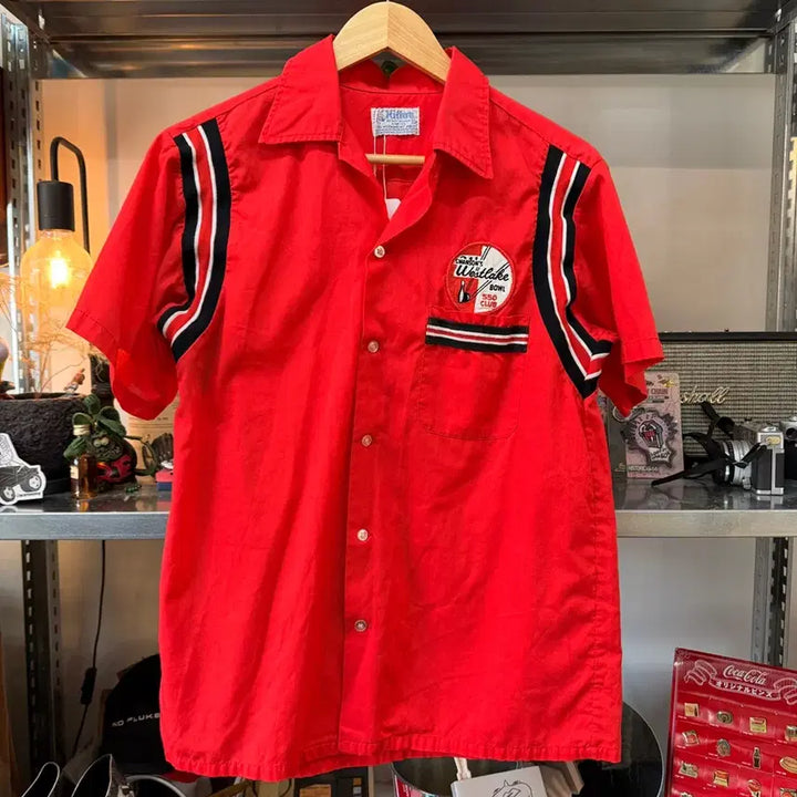 [BUNJANG] Hilton 1960s-1970s Bowling Shirt / 60 ~ 70S HILTON 볼링셔츠 MADE IN USA