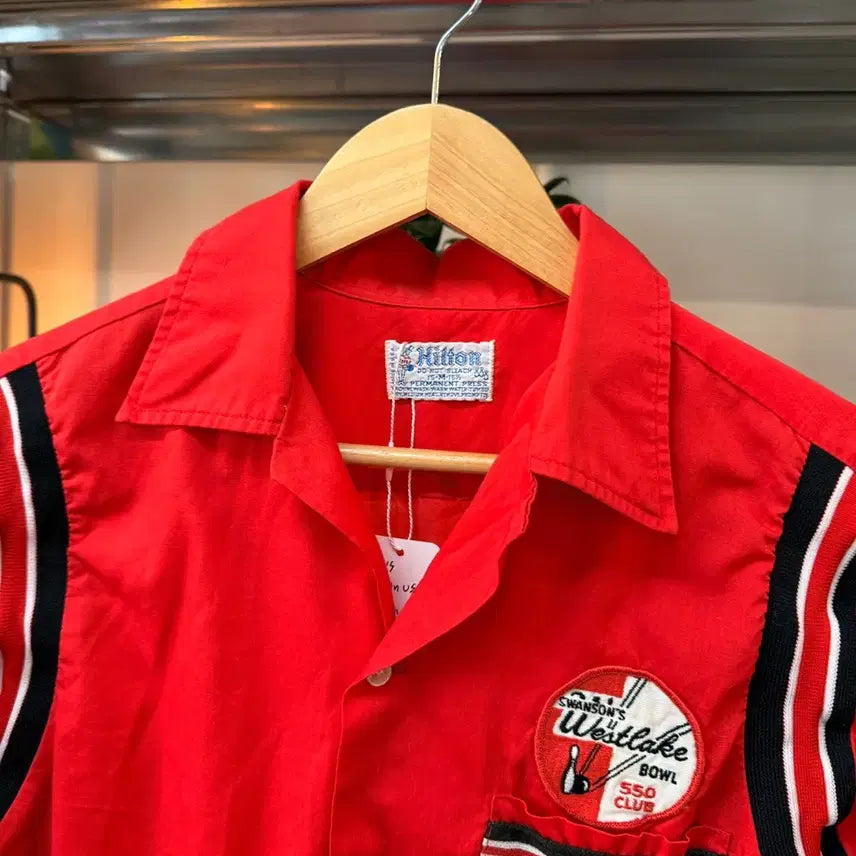 [BUNJANG] Hilton 1960s-1970s Bowling Shirt / 60 ~ 70S HILTON 볼링셔츠 MADE IN USA