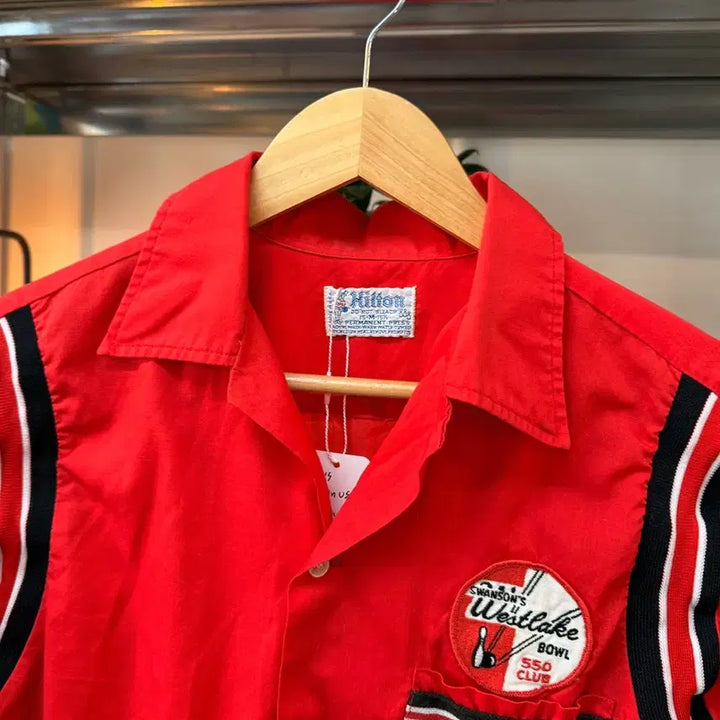 [BUNJANG] Hilton 1960s-1970s Bowling Shirt / 60 ~ 70S HILTON 볼링셔츠 MADE IN USA