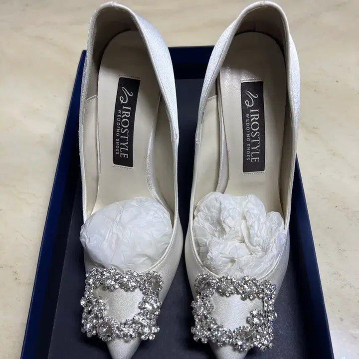 [BUNJANG] IROSTYLE Wedding Shoes White 230 / IROSTYLE 웨딩 슈즈 화이트 230