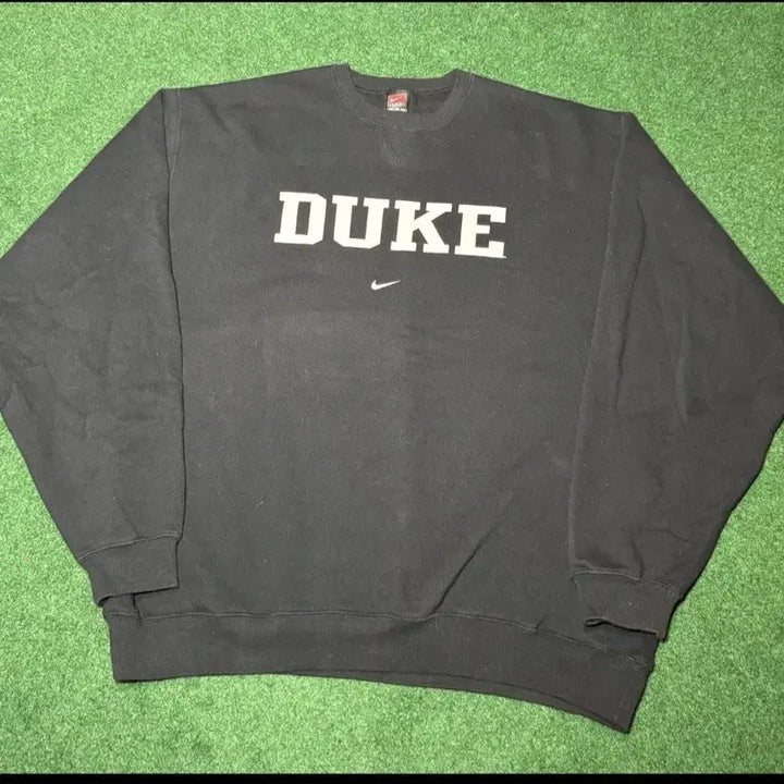 [BUNJANG] Nike Duke Black Old School Sweatshirt / 90s 00s 나이키 올드스쿨 DUKE 블랙 맨투멘 2xl