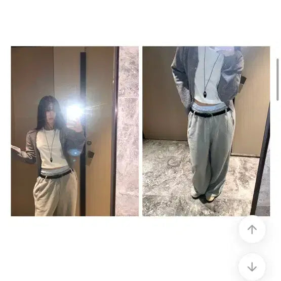 [SOLD OUT] 하이원스 새깅팬츠 차콜컬러 새제품