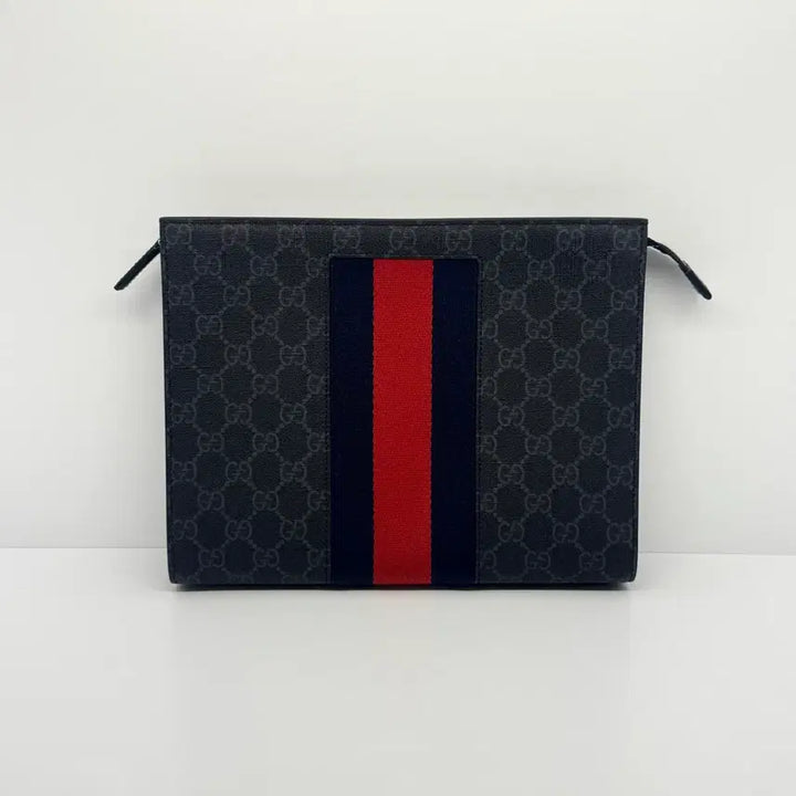 [BUNJANG] Gucci Web Stripe Clutch Bag / 구찌 웹삼선 클러치백