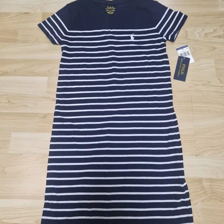 [BUNJANG] Polo Ralph Lauren Striped Short-Sleeve Dress / [택채 새제품] 폴로 랄프로렌 스트라이프 반팔 원피스