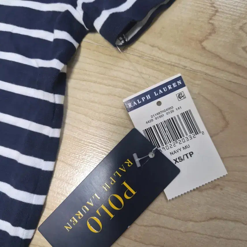 [BUNJANG] Polo Ralph Lauren Striped Short-Sleeve Dress / [택채 새제품] 폴로 랄프로렌 스트라이프 반팔 원피스