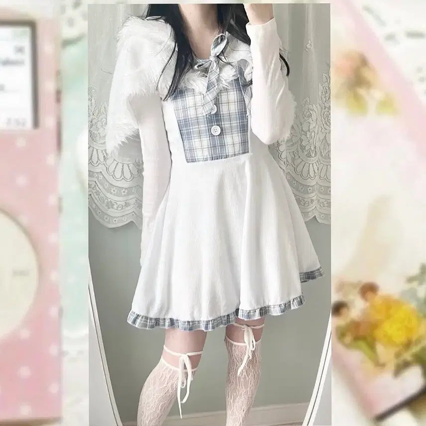 [SOLD OUT] 파뮤빈티지 케이프 원피스 set