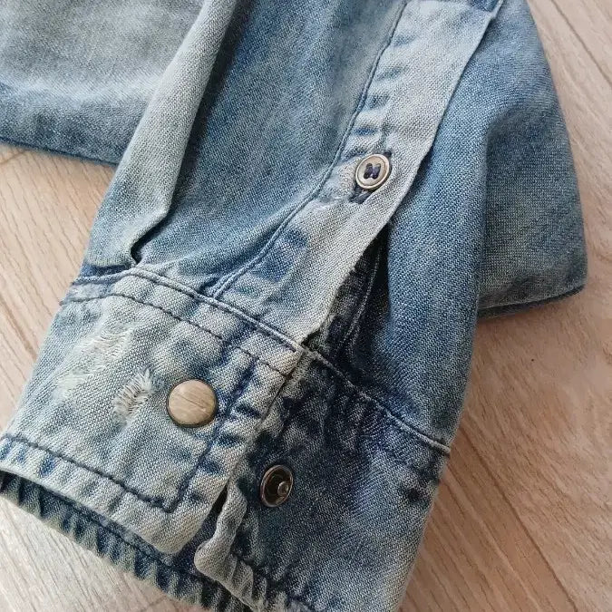 [BUNJANG] Zara Vintage Washed Denim Shirt L / 자라 Zara 빈티지 데미지 워싱 데님셔츠 L