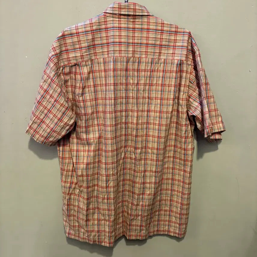[BUNJANG] The North Face Checkered Short Sleeve Shirt / 노스페이스 체크 반팔 셔츠