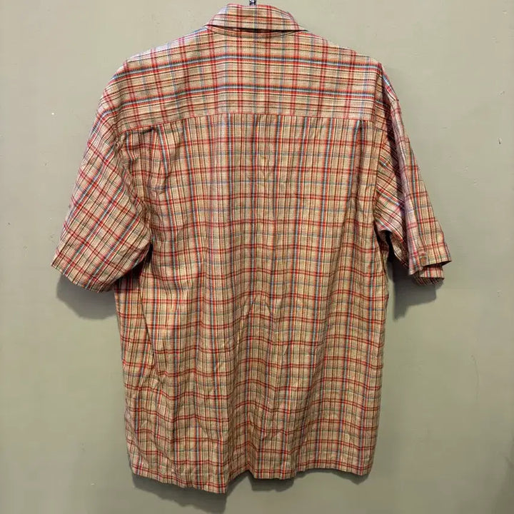 [BUNJANG] The North Face Checkered Short Sleeve Shirt / 노스페이스 체크 반팔 셔츠