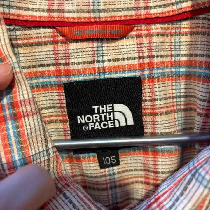 [BUNJANG] The North Face Checkered Short Sleeve Shirt / 노스페이스 체크 반팔 셔츠