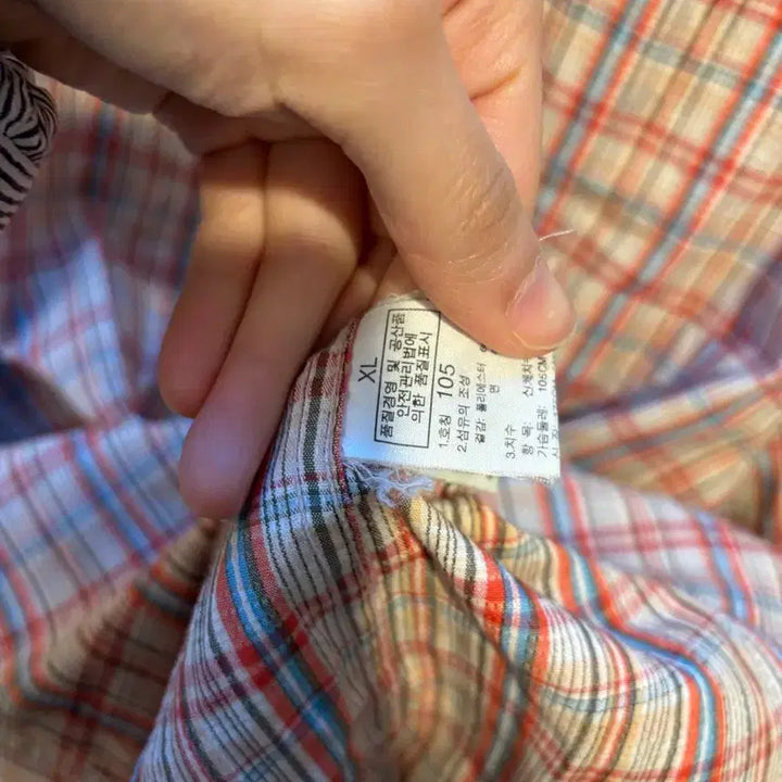 [BUNJANG] The North Face Checkered Short Sleeve Shirt / 노스페이스 체크 반팔 셔츠