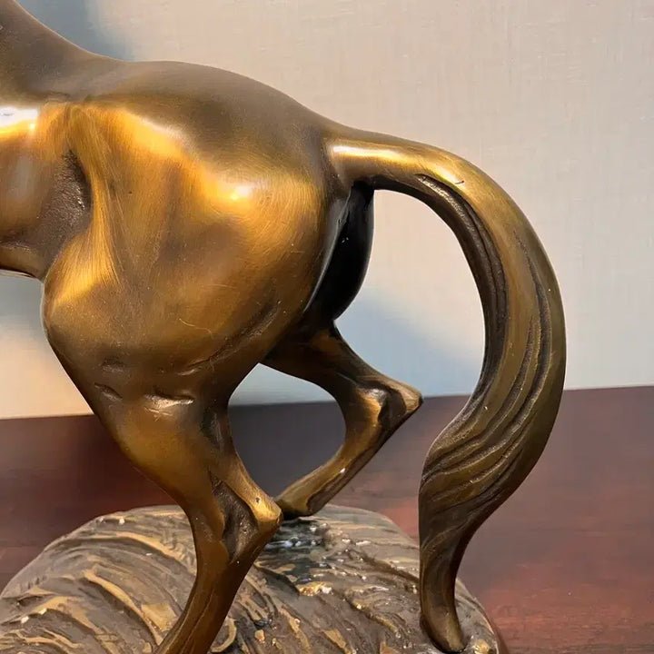 [BUNJANG] Oh Byung-geun 1985 Bronze Horse Sculpture / 오병근작가 1985년 대형 동브론즈 말 - 야성의 포효