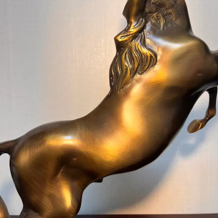 [BUNJANG] Oh Byung-geun 1985 Bronze Horse Sculpture / 오병근작가 1985년 대형 동브론즈 말 - 야성의 포효