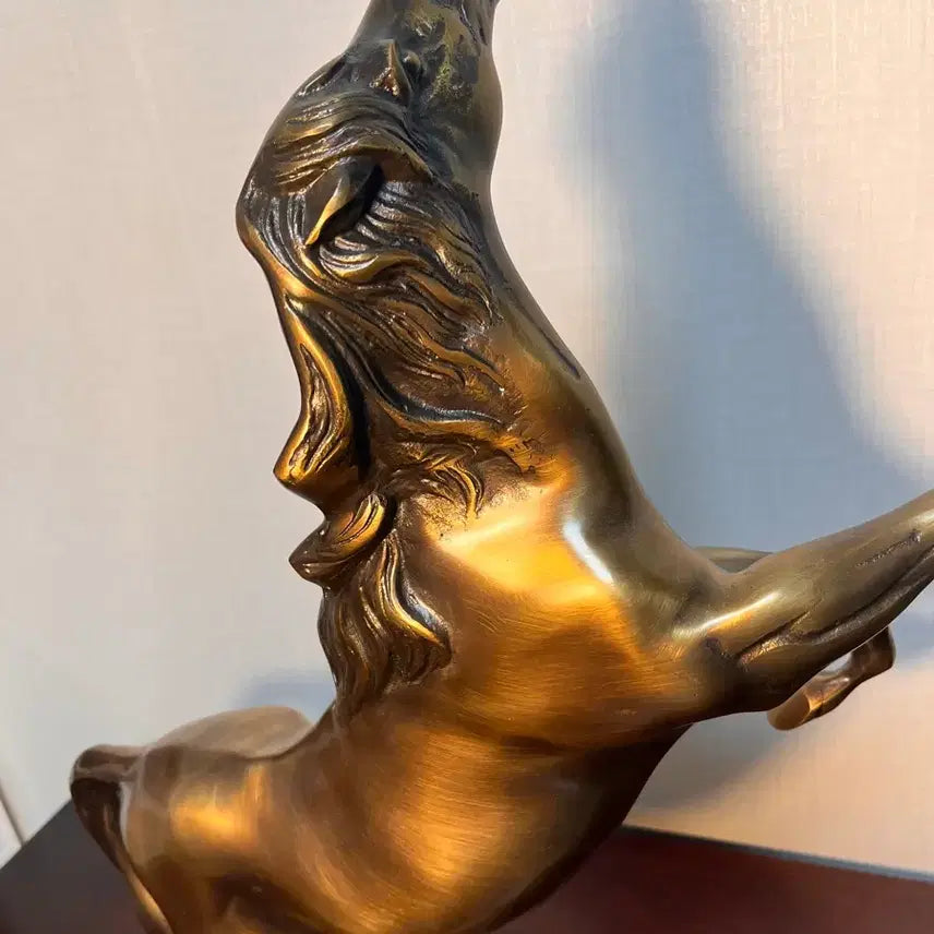 [BUNJANG] Oh Byung-geun 1985 Bronze Horse Sculpture / 오병근작가 1985년 대형 동브론즈 말 - 야성의 포효