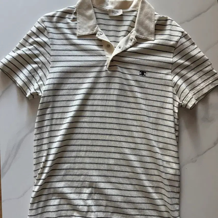 [BUNJANG] Celine Triomphe Caravan Short Sleeve Shirt / 셀린느 남성 트리옹프 카라반팔 티셔츠 s (매장판)