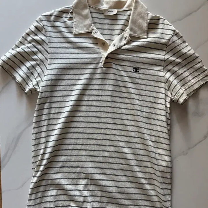[BUNJANG] Celine Triomphe Caravan Short Sleeve Shirt / 셀린느 남성 트리옹프 카라반팔 티셔츠 s (매장판)